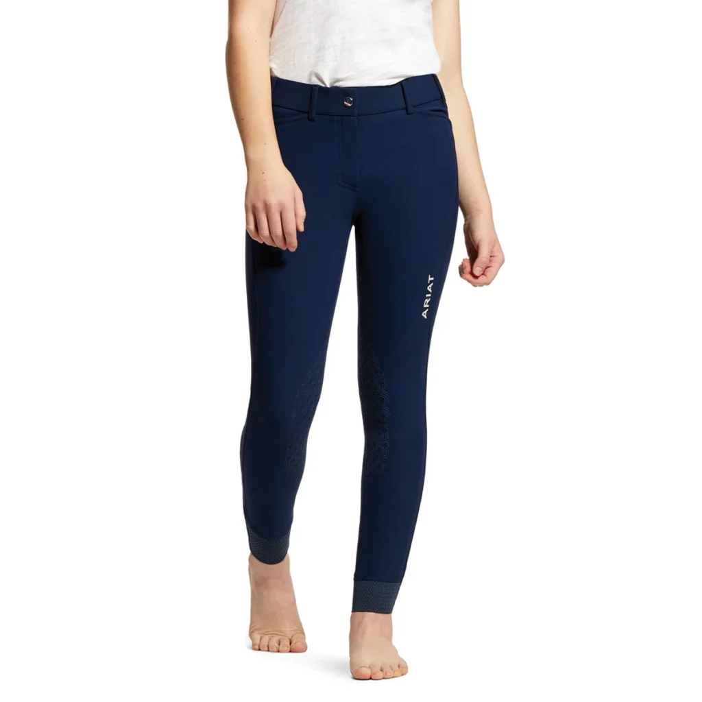 Ariat Youth Tri Factor Grip Knee Patch Breech for young equestrian riders