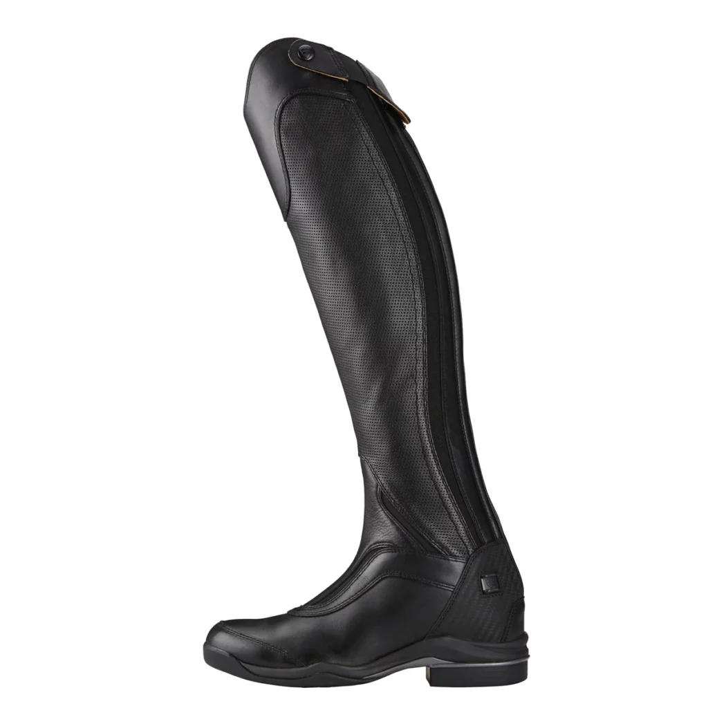 Women's black Ariat tall boot with zipper