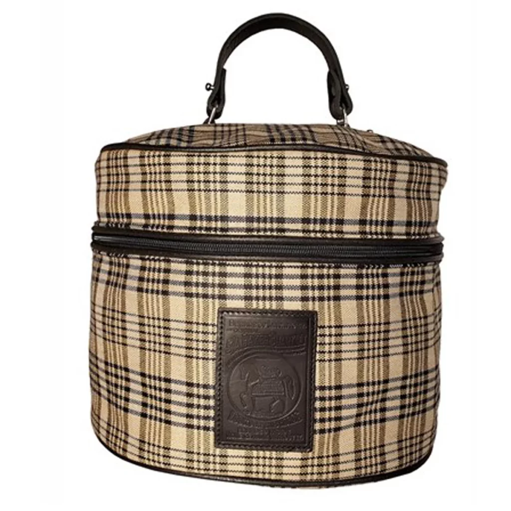 Plaid 5/A Baker Riding Hat Carrier